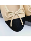 Ballerina flat shoes beige black gumbe G02819 - CHANEL - BALAAN 6