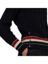 Men's Donegal Filey Stitch Striped Knit Top Navy - THOM BROWNE - BALAAN 6