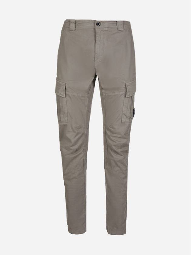 Lens Patch Stretch Satin Cargo Straight Pants Grey - CP COMPANY - BALAAN 2