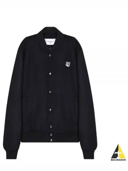 Classic Teddy Wool Jacket Black - MAISON KITSUNE - BALAAN 2