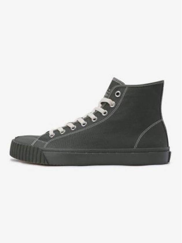 Tabi Canvas High Top Sneakers Army Green - MAISON MARGIELA - BALAAN 2