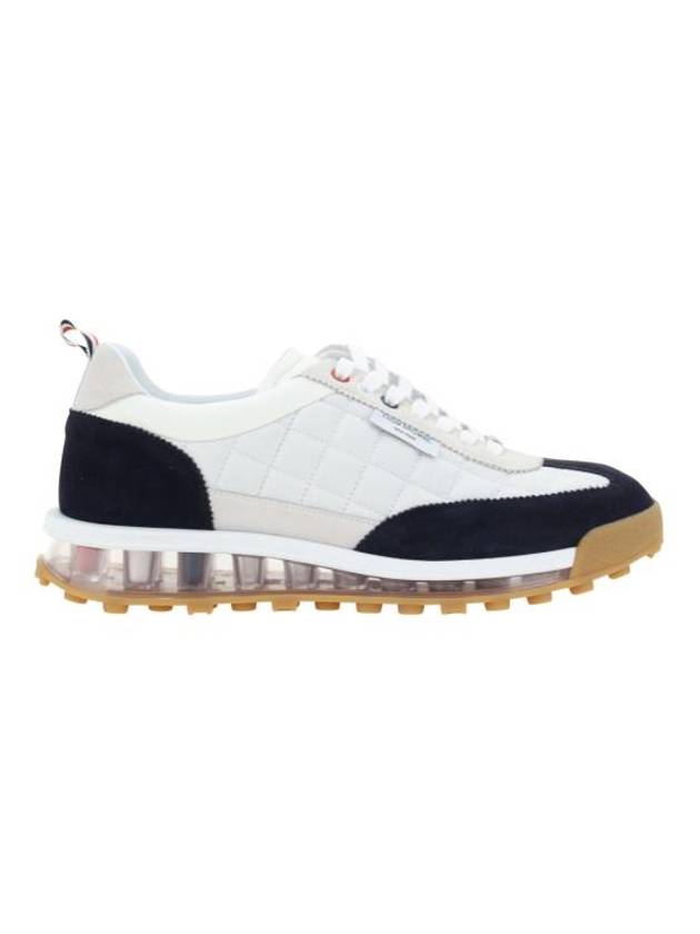 Nylon Tech Gabardine Clear Sole Tech Runner Sneakers White - THOM BROWNE - BALAAN 2