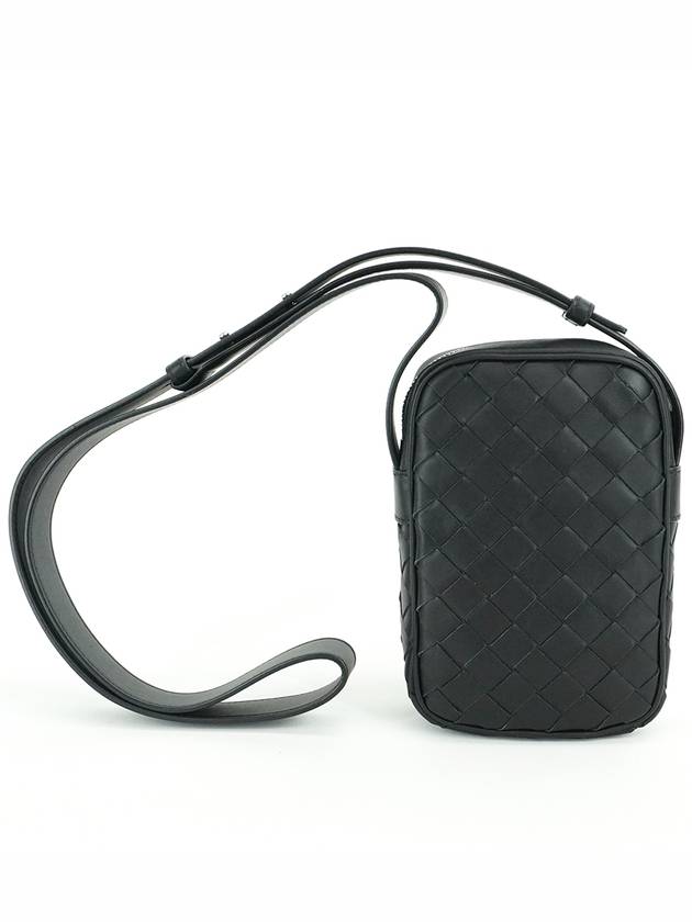 Mini Cassette Cross Bag Black 743214VCPQ3 - BOTTEGA VENETA - BALAAN 2