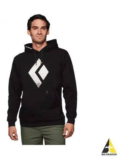 BLACK DIAMOND chalk up hoodie MENS NAMAP730234 - BLACK & BROWN - BALAAN 1