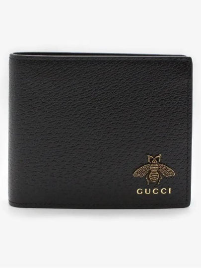 Animalier Bee Leather Bicycle Wallet Black - GUCCI - BALAAN 2