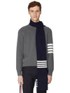 4 Bar Armband Milano Stitch Knit Top Mid Grey - THOM BROWNE - BALAAN 3