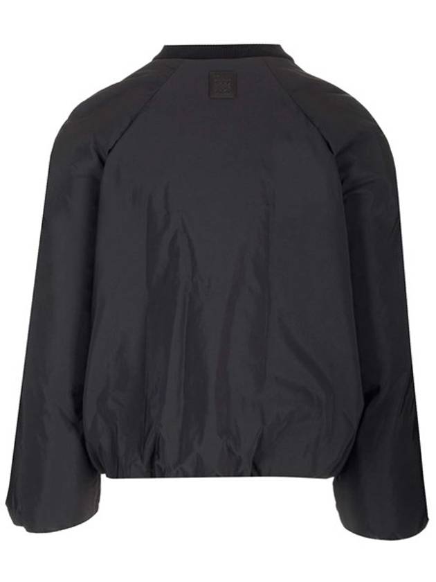 Technical Cotton Padded Bomber Jacket Black - LOEWE - BALAAN 3