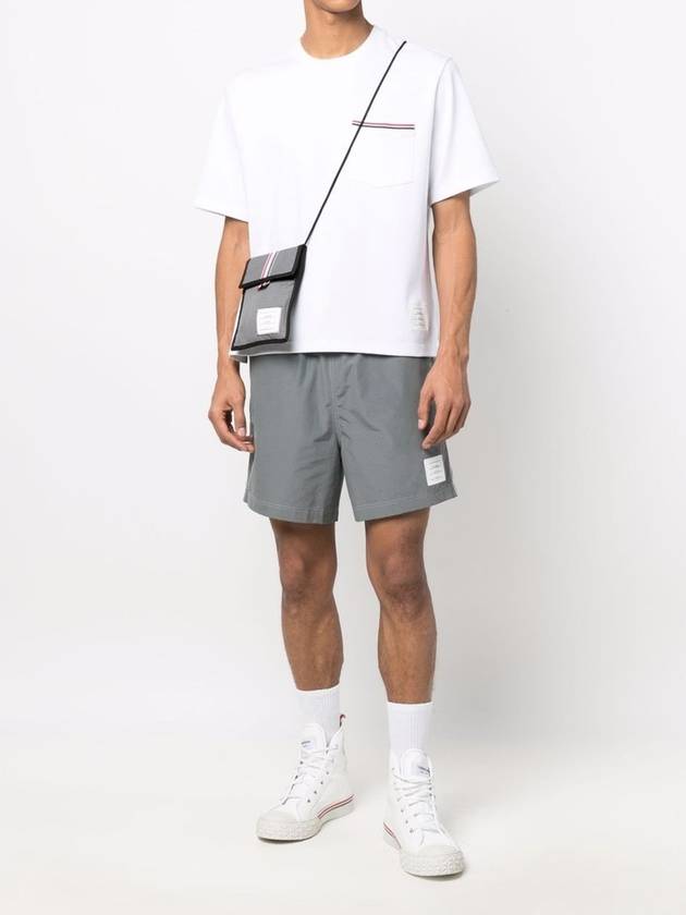 Cotton Oversized Pocket Short Sleeve T-Shirt White - THOM BROWNE - BALAAN 5