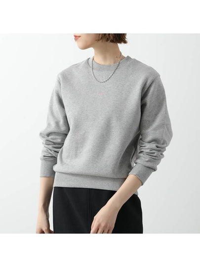 Boxy Micro Logo Sweatshirt Grey - A.P.C. - BALAAN 2