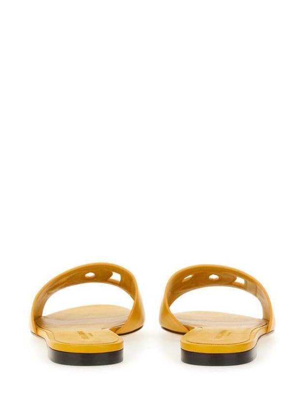 embossed logo slippers yellow - DOLCE&GABBANA - BALAAN 4