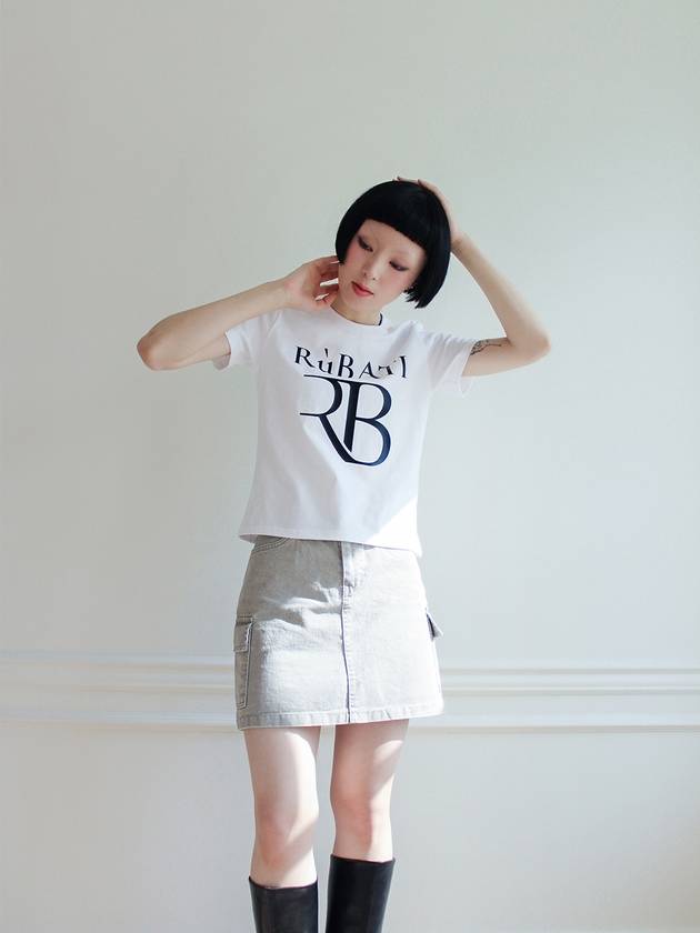 RB Logo Tshirt WHITE BLACK - RUBATI - BALAAN 3