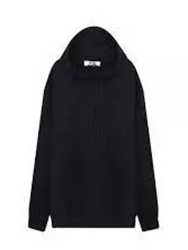 Maxi Logo Cotton Hoodie Black - MSGM - BALAAN 2