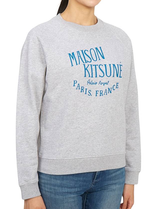 Cotton Palais Royal Vintage Logo Sweatshirt Grey - MAISON KITSUNE - BALAAN 4