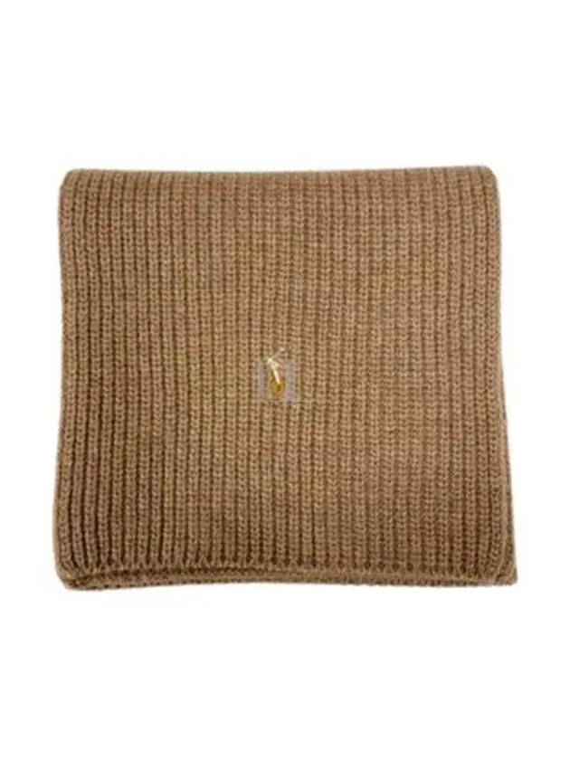 Polo Pony Knit Scarf Brown - POLO RALPH LAUREN - BALAAN 2