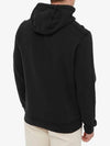 Wappen Patch Cotton Fleece Hoodie Black - STONE ISLAND - BALAAN 5