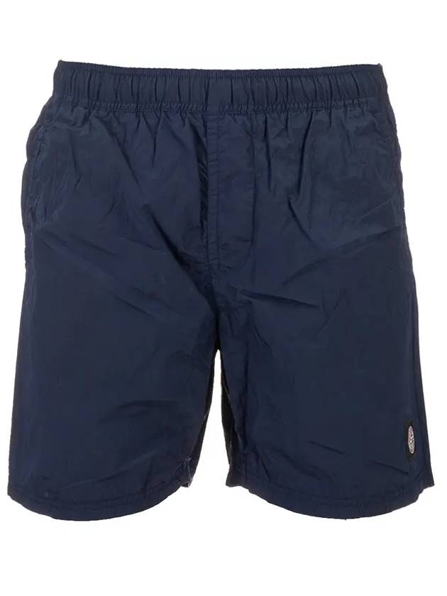 Men's Logo Nylon Metal Swim Shorts Blue - STONE ISLAND - BALAAN 1