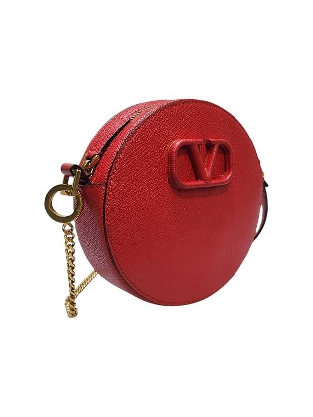 UW2P0U18RQR Red V logo round cross bag - VALENTINO - BALAAN 2