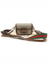 658574 GG Supreme Canvas Brown Leather Horsebit 1955 WEB Mini Cross Bag 2WAY - GUCCI - BALAAN 2