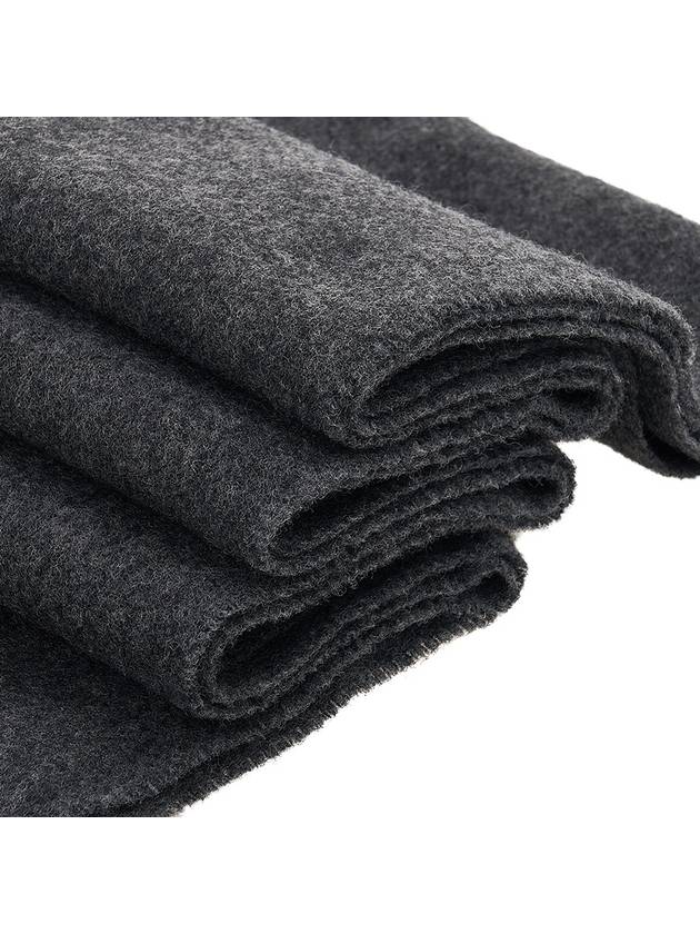 Classic Wool Muffler Dark Grey Melange - TOTEME - BALAAN 6