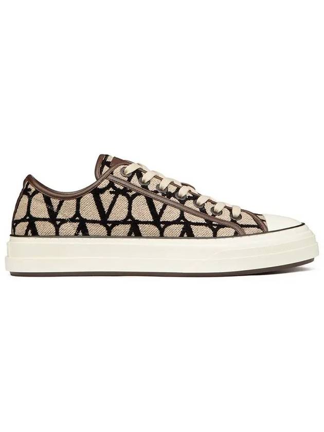 Toile Iconographe Total Loop Low Top Sneakers Beige - VALENTINO - BALAAN 2