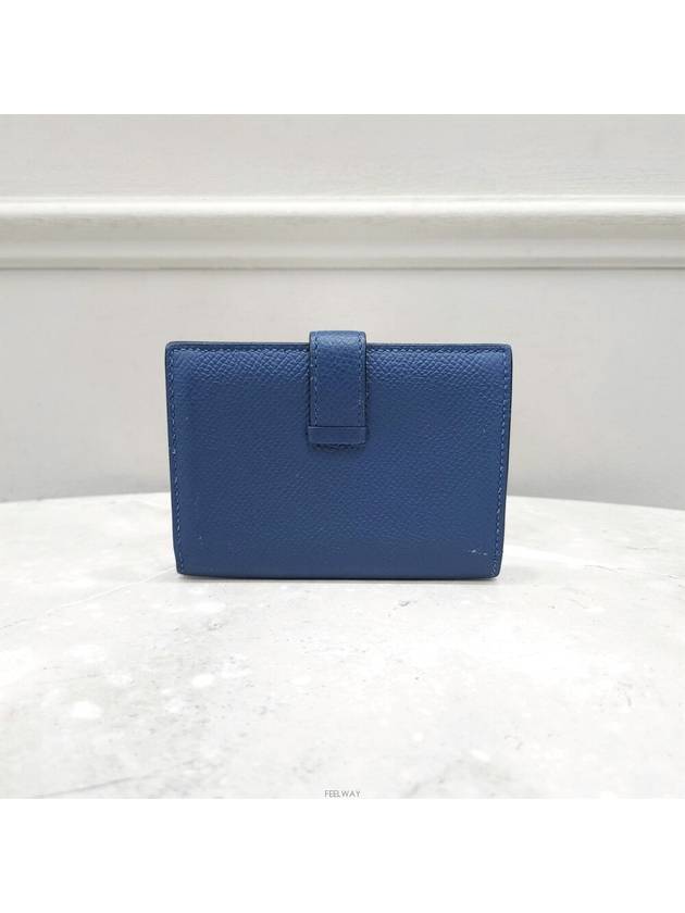 Lux You Bean card wallet half navy - HERMES - BALAAN 3