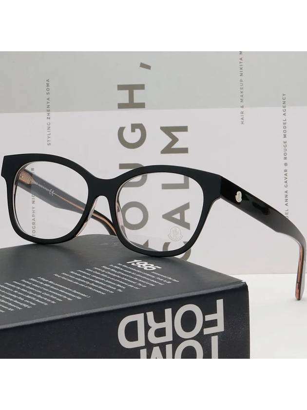 Eyewear Square Eyeglasses Black - MONCLER - BALAAN 3