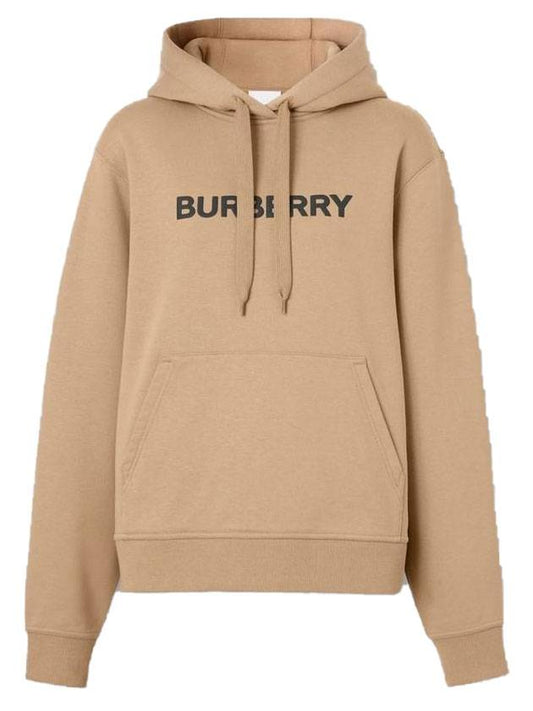 logo print hood beige - BURBERRY - BALAAN.