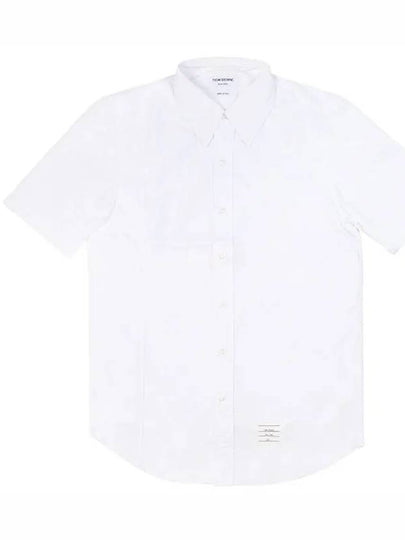 Oxford Short Sleeve Shirt White - THOM BROWNE - BALAAN 2