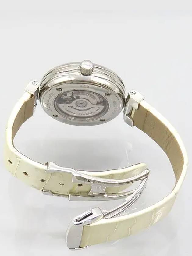 425 33 34 20 05 001 De Ville Lady Matic Mother of Pearl White Dial Leather Band Automatic 34MM Women s Watch - OMEGA - BALAAN 5