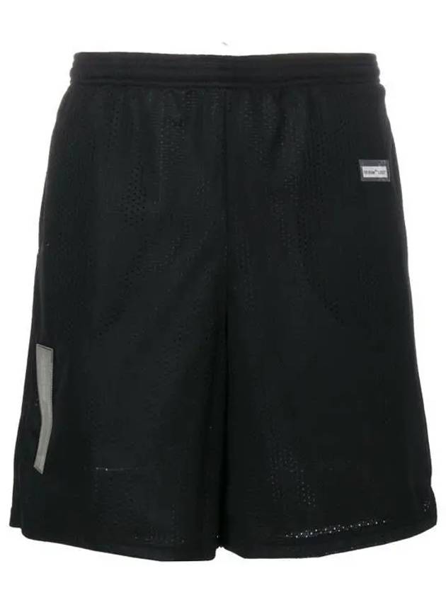 Logo Patch Track Shorts Black - OFF WHITE - BALAAN.