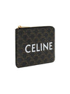 Triomphe Canvas Coin Card Wallet Black - CELINE - BALAAN 3