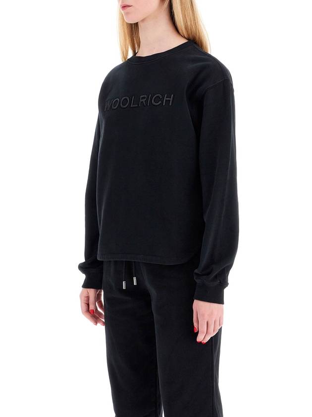 "embroidered logo crewneck - WOOLRICH - BALAAN 4