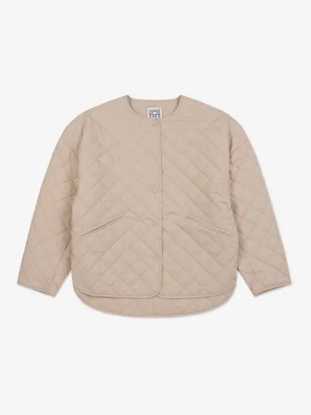 Overfit Diamond Quilted Jacket Beige - TOTEME - BALAAN 2