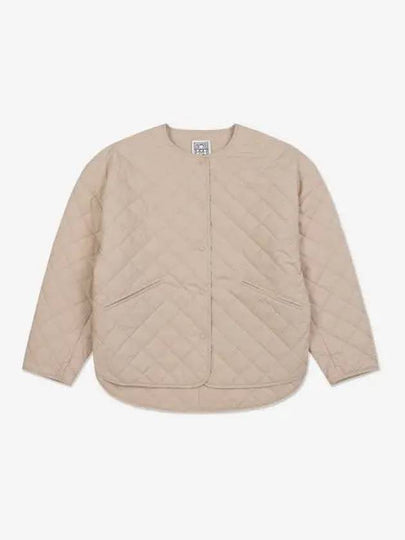 Overfit Diamond Quilted Jacket Beige - TOTEME - BALAAN 2