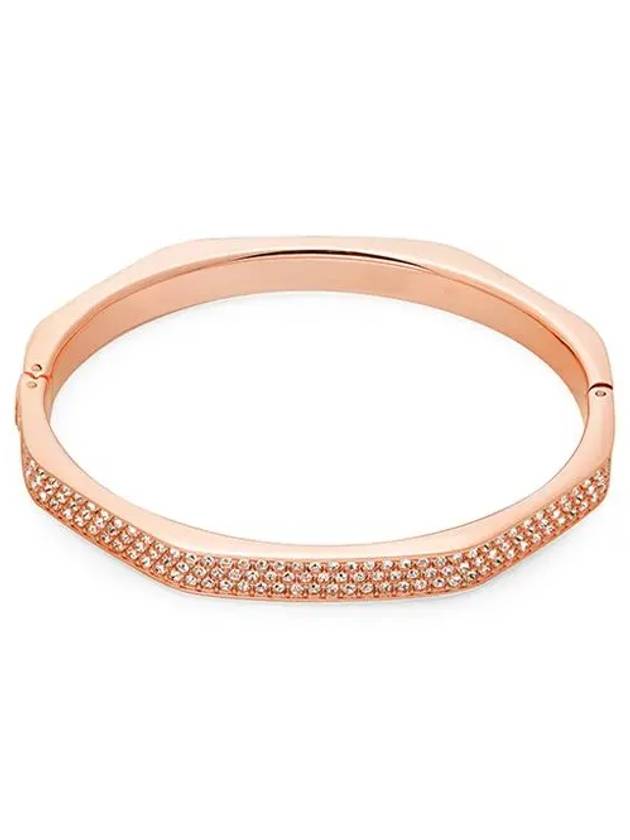 Dextera Bangle Octagon Shape Bracelet White Rose Gold - SWAROVSKI - BALAAN 1