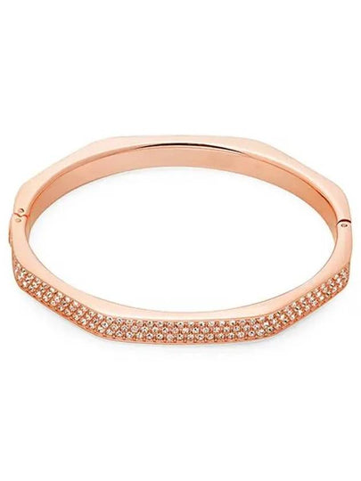 Dextera Bangle Octagon Shape Bracelet White Rose Gold - SWAROVSKI - BALAAN 2