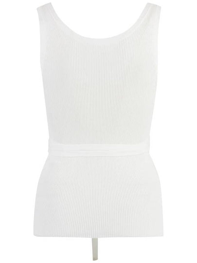 P.A.R.O.S.H. Knitted Crop Top Ribbed Tank Top - P.A.R.O.S.H. - BALAAN 2