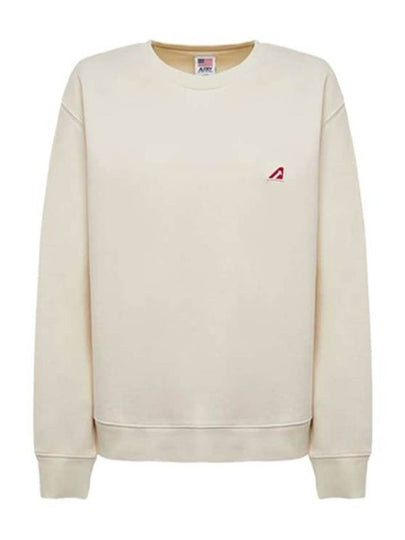 Women's Tennis Academy Sweatshirt Beige - AUTRY - BALAAN 2