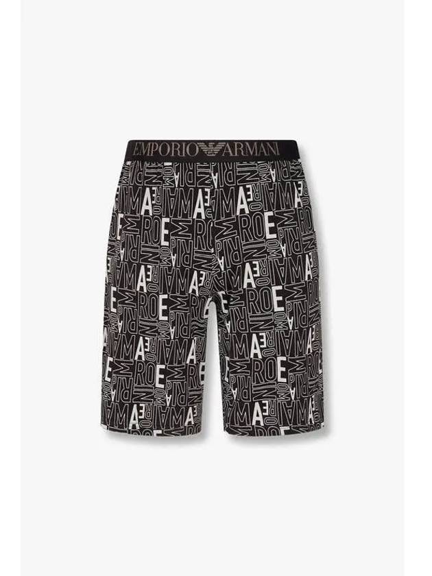 UNDERWEAR Men s Alphabet Logo Pattern Lounge Shorts Gray - EMPORIO ARMANI - BALAAN 1