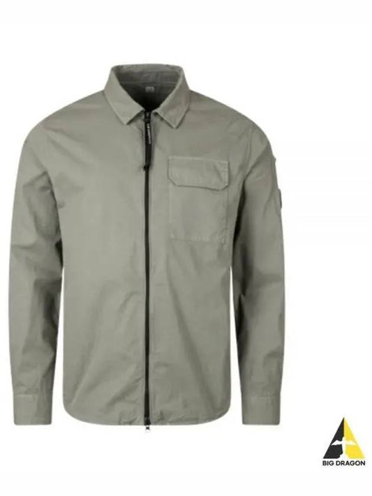 Gabardine zippered shirt - CP COMPANY - BALAAN 2