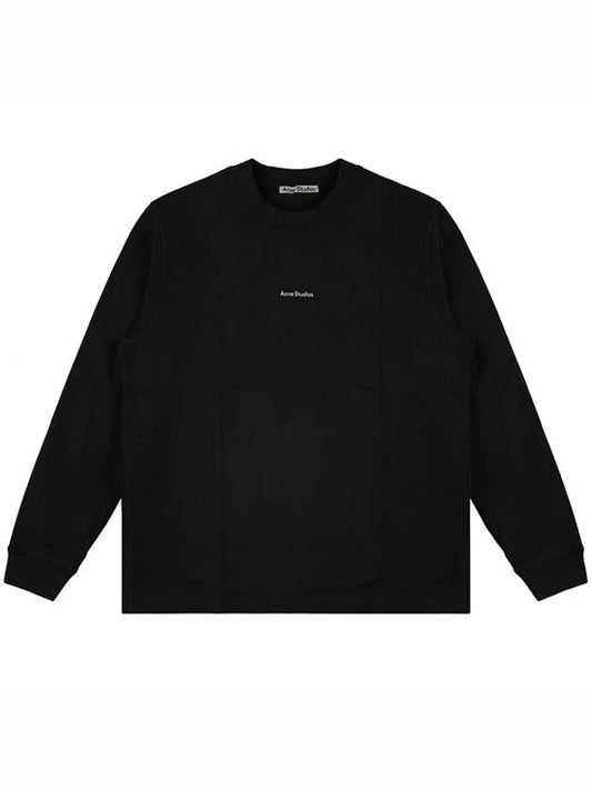 Logo Print Long Sleeve T-Shirt Black - ACNE STUDIOS - BALAAN 2