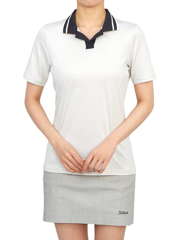 Women's Sammy Polo Shirt Cloud White - J.LINDEBERG - BALAAN 6