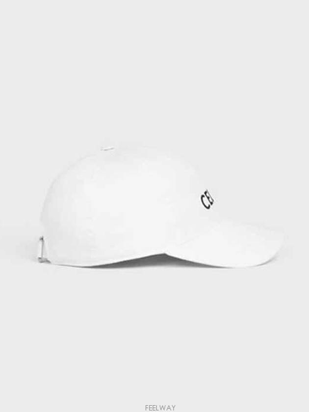 Logo Ball Cap White - CELINE - BALAAN 5