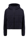 Cropped Nylon Quilted Hooded Jacket Black - BURBERRY - BALAAN 2