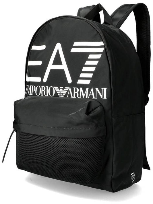 EA7 logo print backpack black - EMPORIO ARMANI - BALAAN 2
