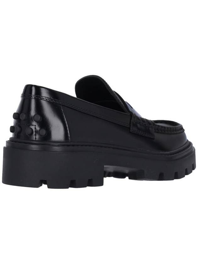 Leather Penny Loafers Black - TOD'S - BALAAN 5