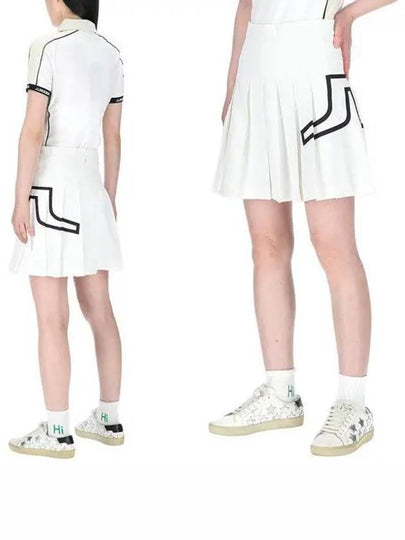 Naomi Pleated Skirt White - J.LINDEBERG - BALAAN 2