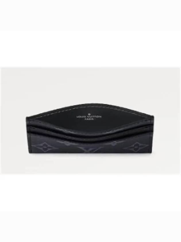 Monogram Eclipse Double Card Wallet Black - LOUIS VUITTON - BALAAN 4