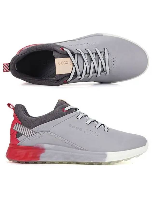 Women'ss Three Spikeless Golf Shoes Gray Red - ECCO - BALAAN 2