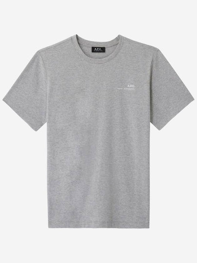 Men's Item Logo Cotton Short Sleeve T-Shirt Grey - A.P.C. - BALAAN 2